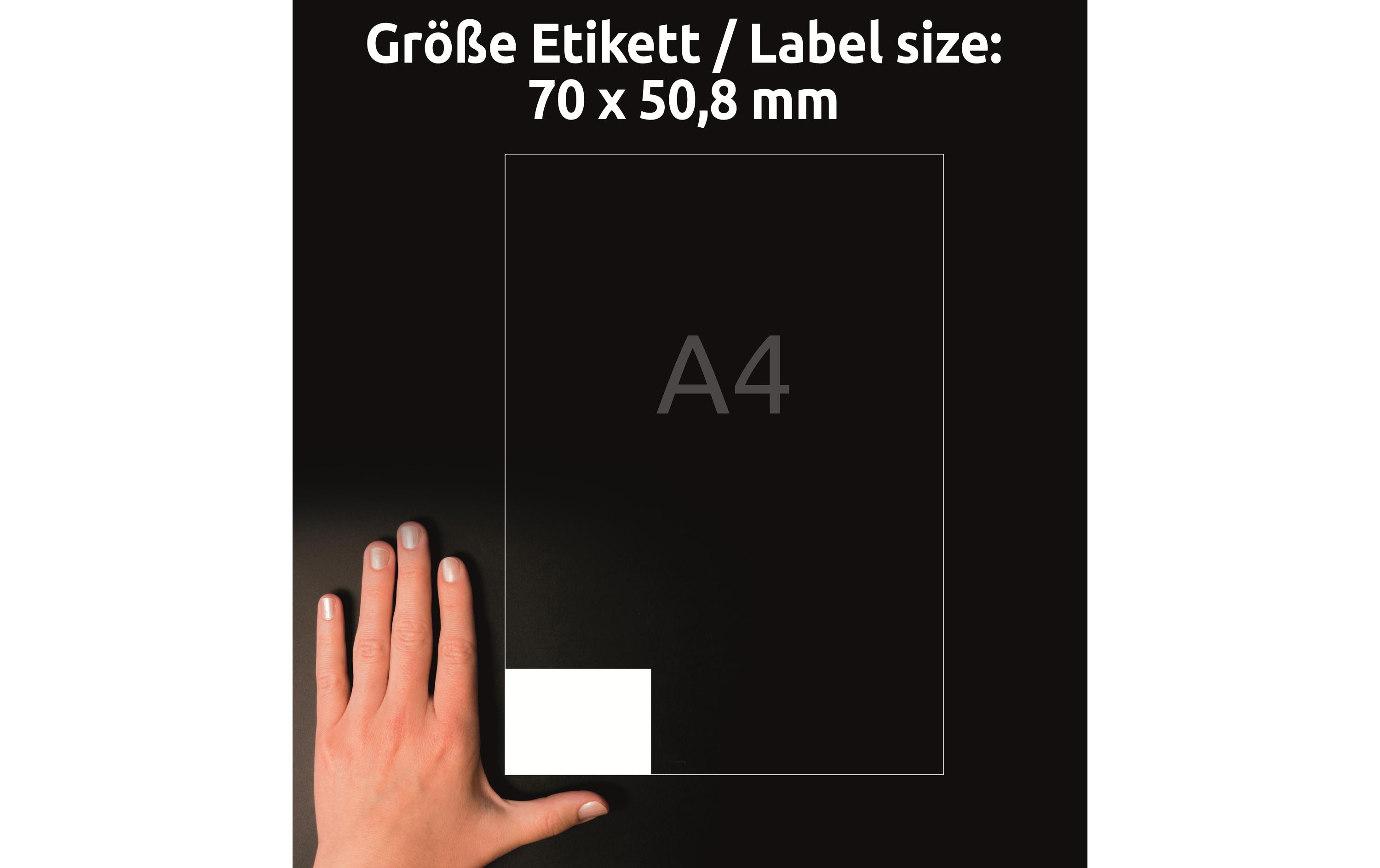Universal-Etiketten 3669 70 x 50.8 mm, 220 BlattWeisse Aufkleber, permanent haftend
