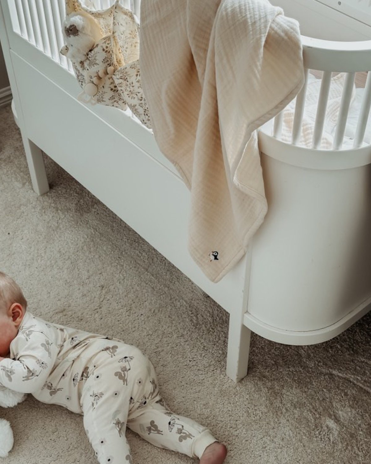 Lunni – Swaddle/Svøpeteppe – 100% Økologisk Musselin – 100x100cm