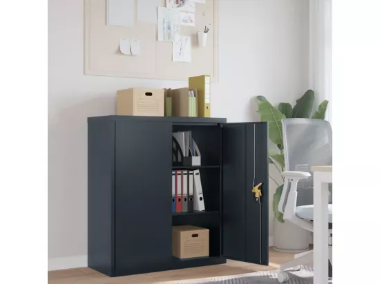 Classeur anthracite 90x40x105 cm acier