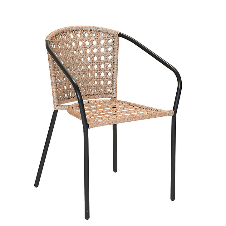 Fauteuil résine imitation rotin Cocos