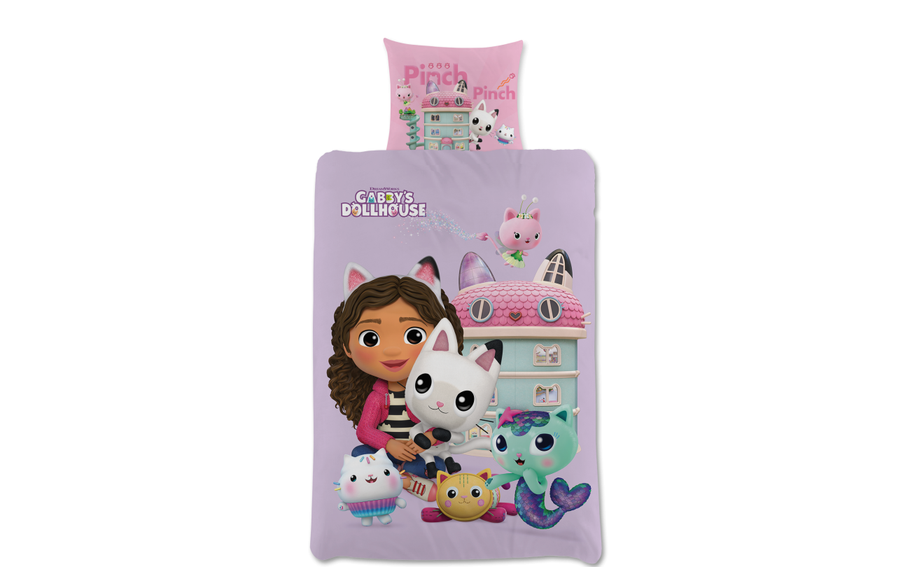 Gabby's Dollhouse dekbedovertrek 140x200