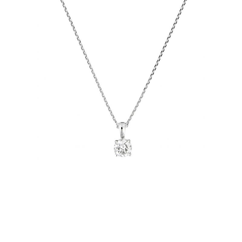 Pendentif Or Blanc et Diamant