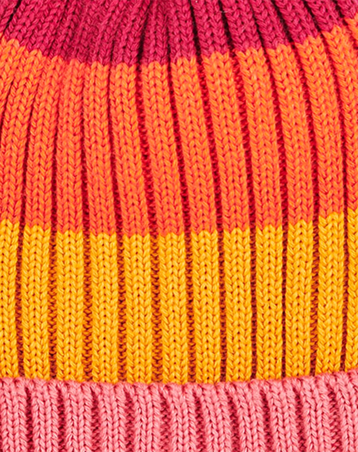 Strickmütze POMPULA in beet red/rose