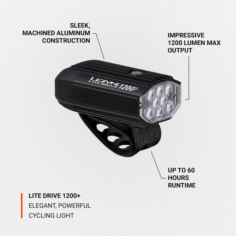 Lite Drive 1200  Sykkellykt Front Satin Black