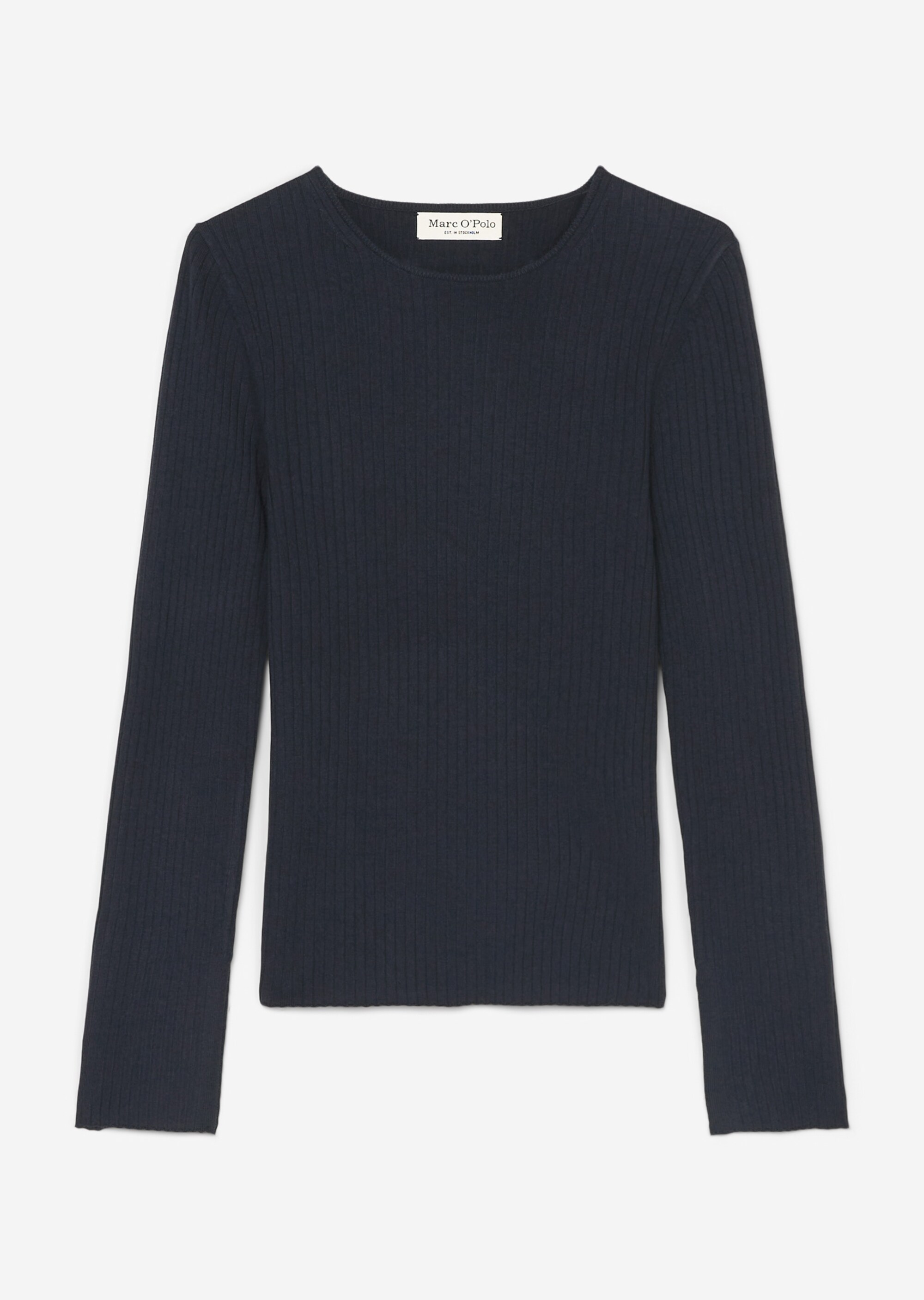 Feinstrickpullover slim aus softem Wolle-Viskose-Kaschmir-Mix