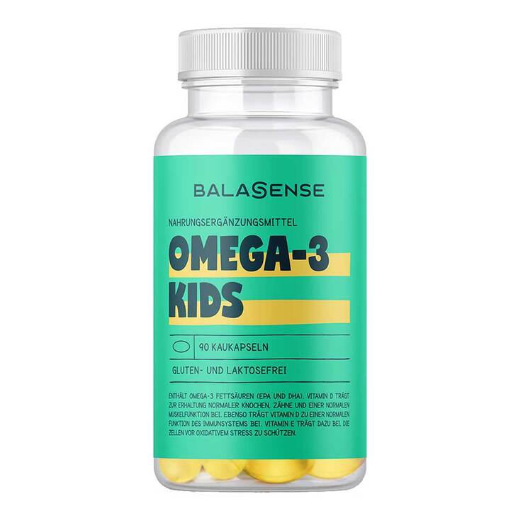 Omega-3 Kids mit Vitamin D + E Balasense, 90 St