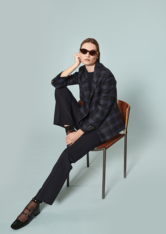 Pantalon Peterbleu nuit en laine froide