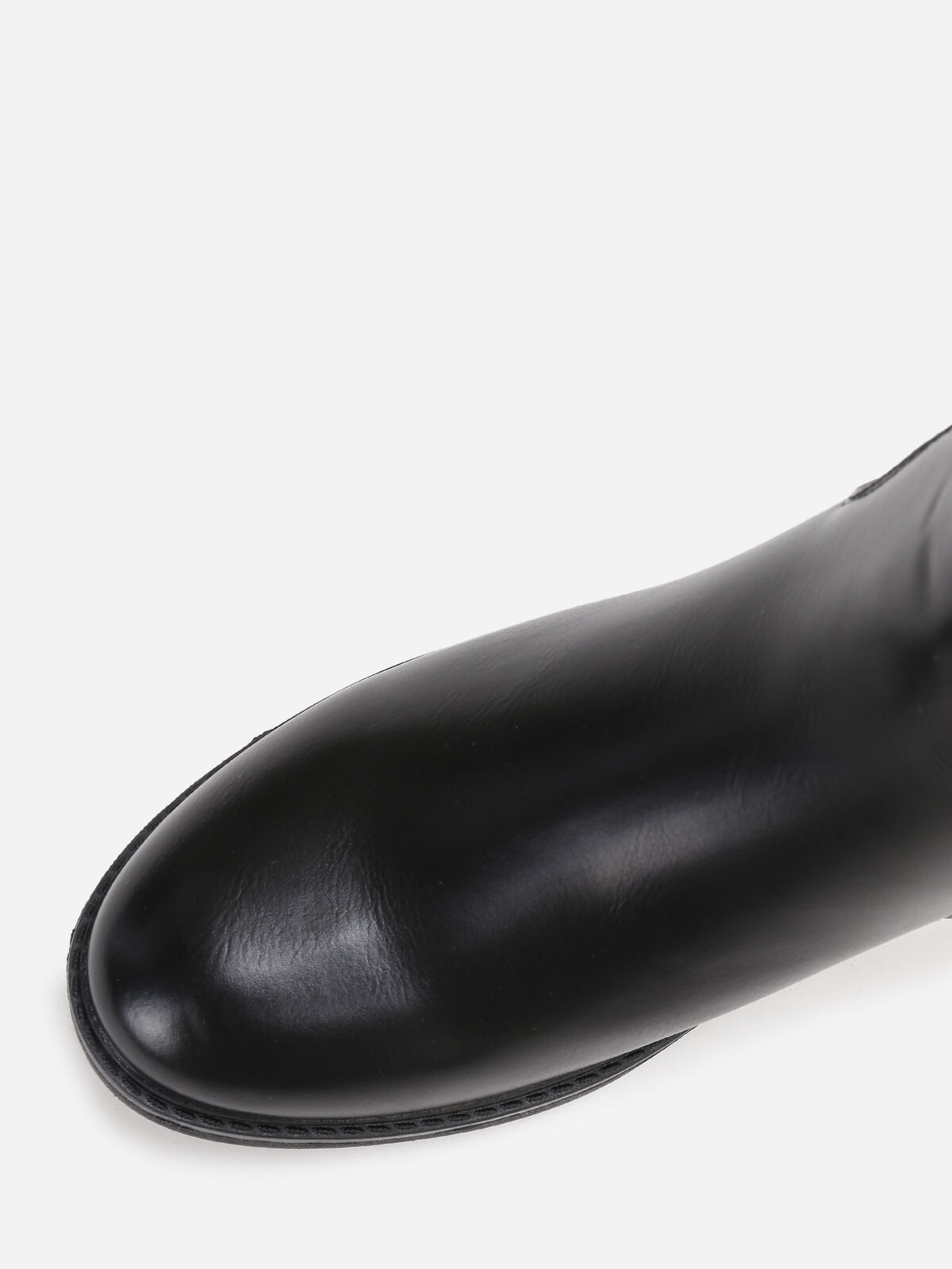 Bottines chelsea à élastique texturé- Noir