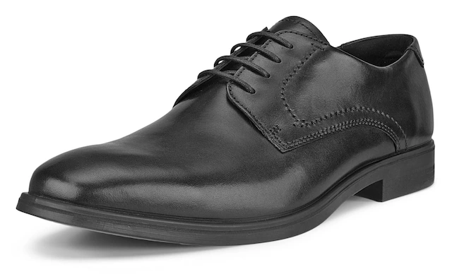Ecco Schnürschuh »MELBOURNE«  mit seitlichen Nähten, Freizeitschuh, Halbschuh, Schnürschuh