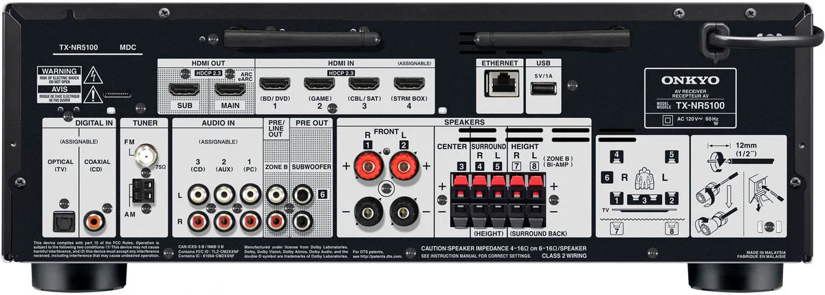 Onkyo TX-NR5100 Amplis home-cinéma