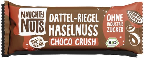 Naughty Nuts Bio Dattel-Riegel Haselnuss Choco Crush