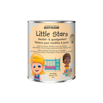 Rustoleum Little Stars meubel- en speelgoedverf mat goudlokje 750 ml