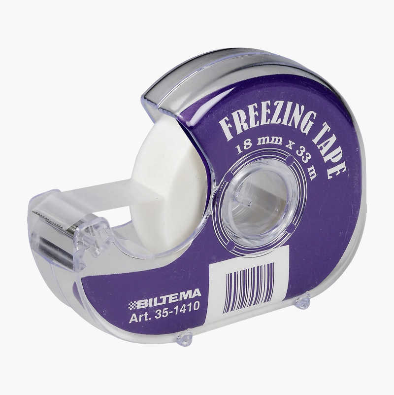 Fryse- og skrivetape i holder