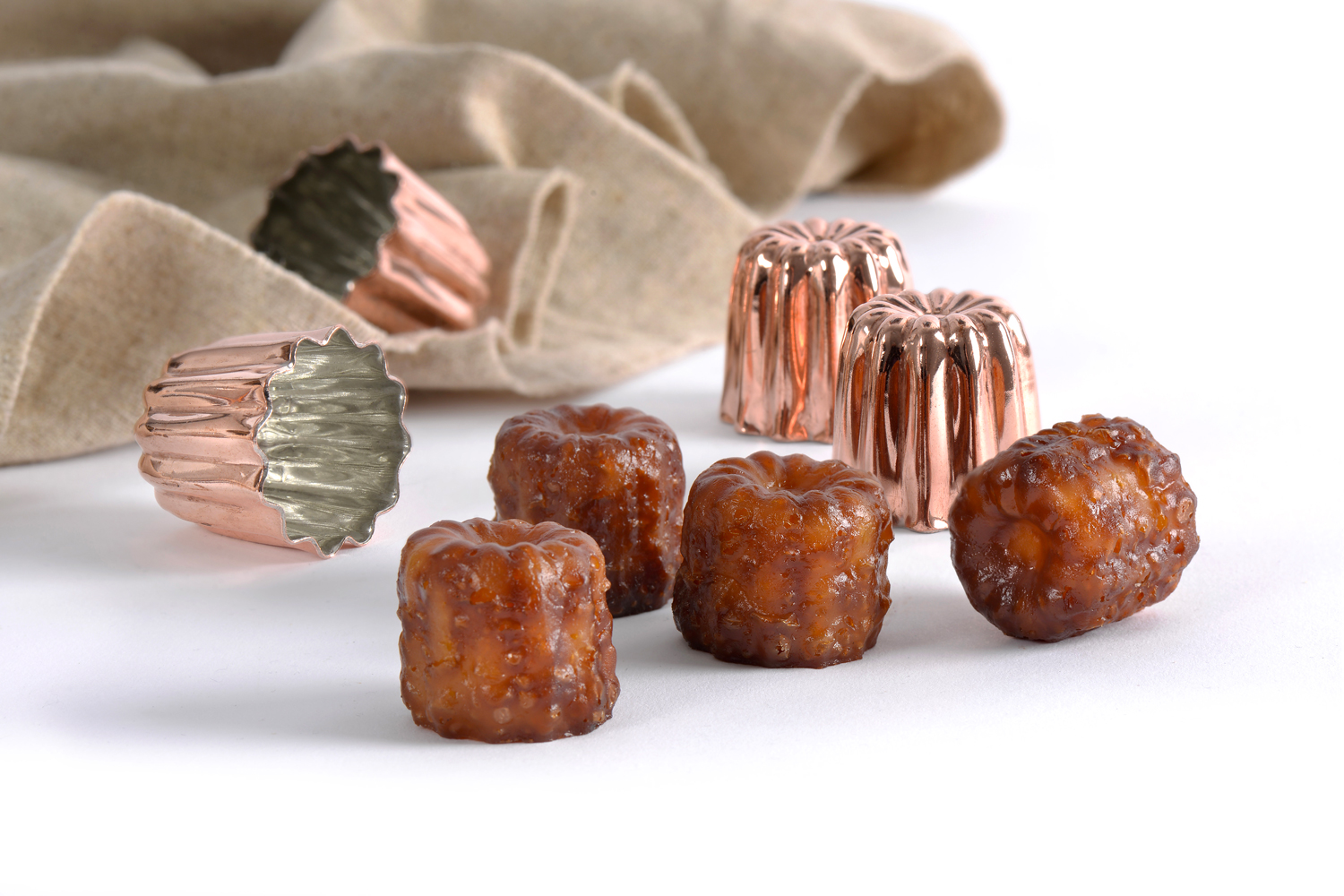 Moules à cannelés en cuivre