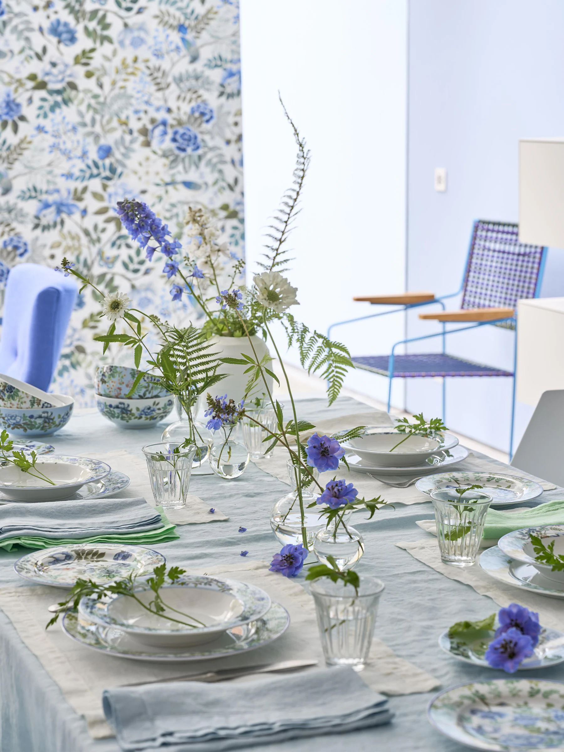 Designers Guild 4 dinerborden van Chinees porselein