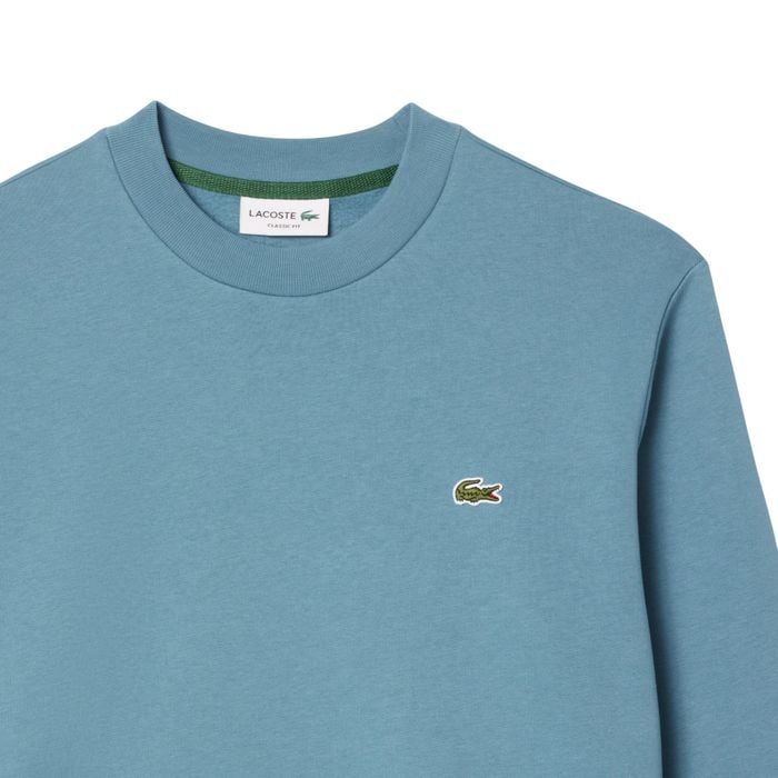 Lacoste Bio Cotton Fleece Crew Sweater Heren