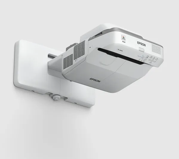Epson EB-685W - 3LCD-projektor - 3500 lumen (hvid) - 3500 lumen (farve) - WXGA (1280 x 800) - 16:10 - 720p - LAN - grå, hvid