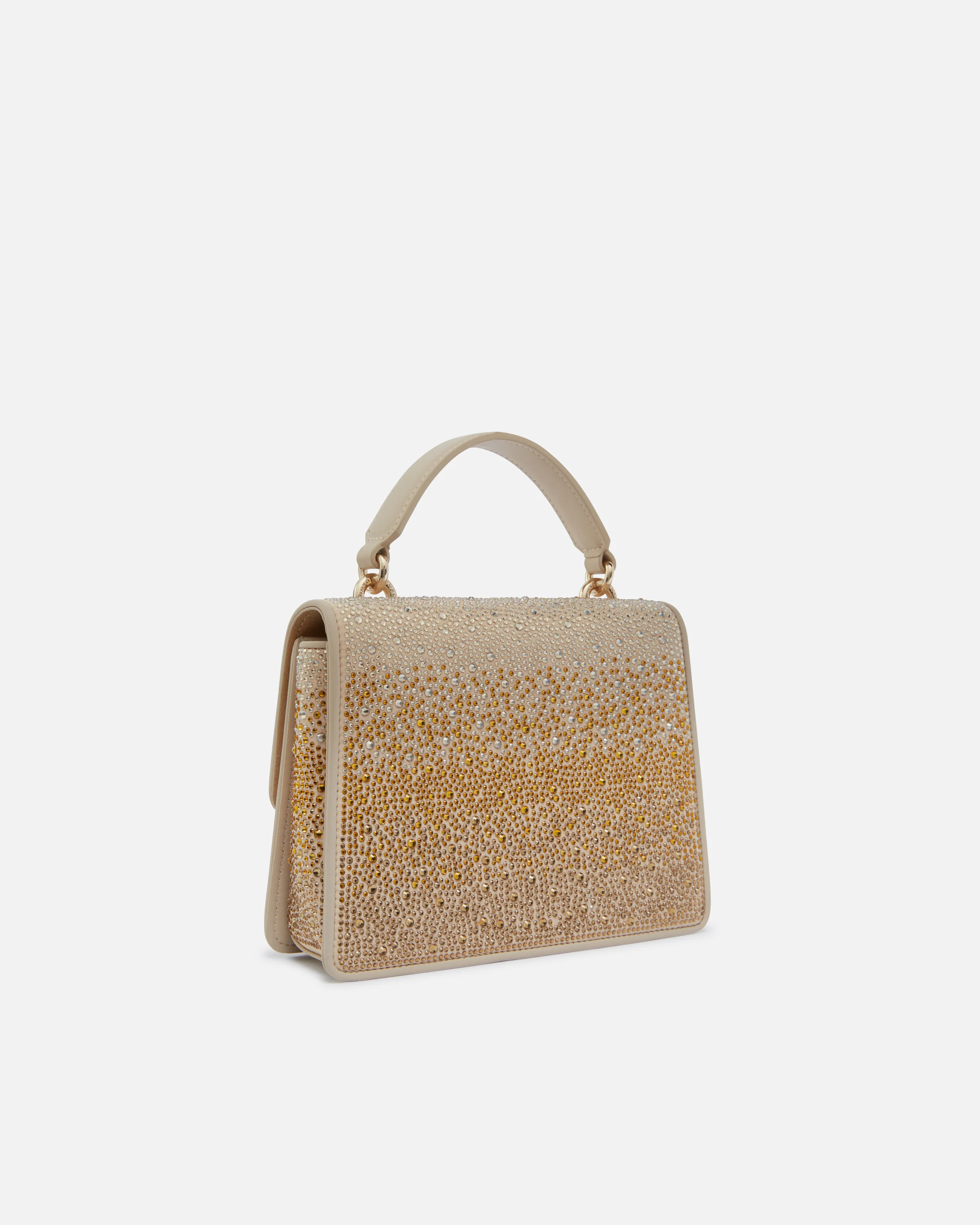 Mini love bag handbag with shaded rhinestones | Doré