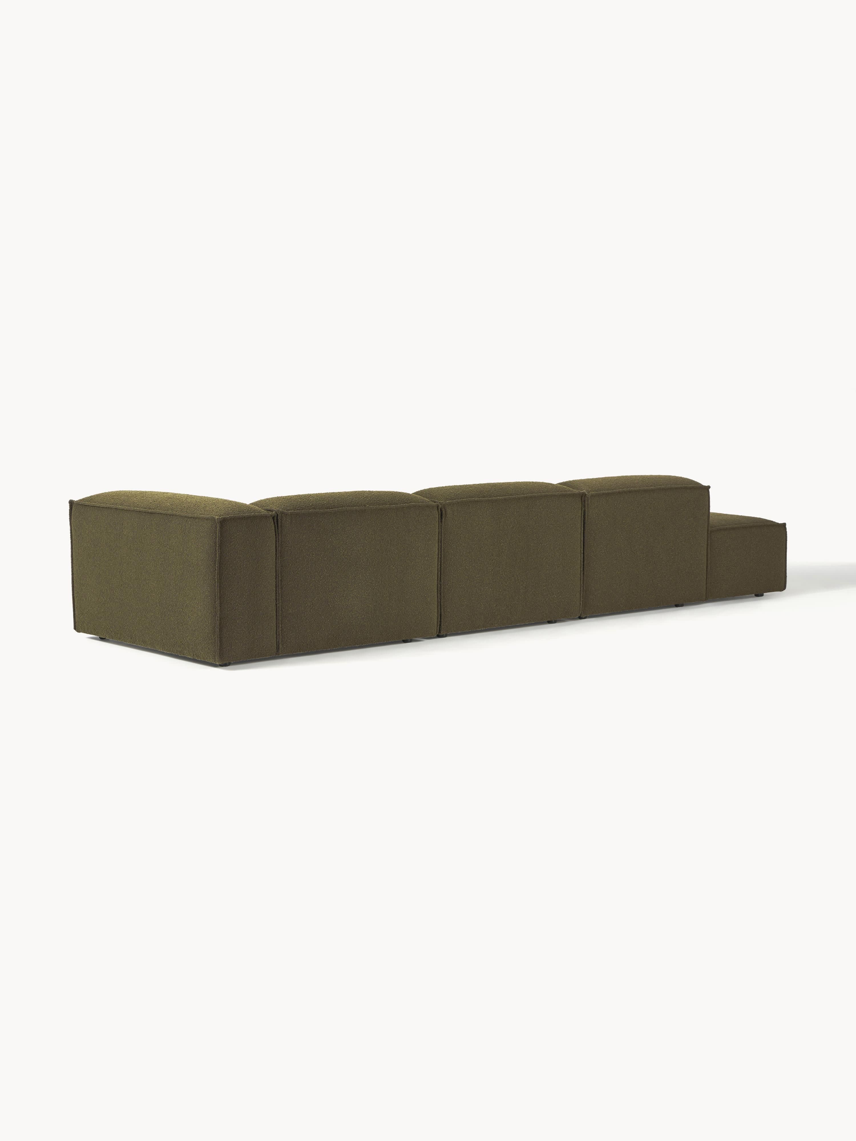 Modulaire XL chaise longue Lennon uit bouclé