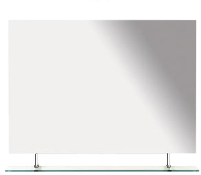 Sapho Wega spiegel rechthoekig met planchet 100x80cm chroom