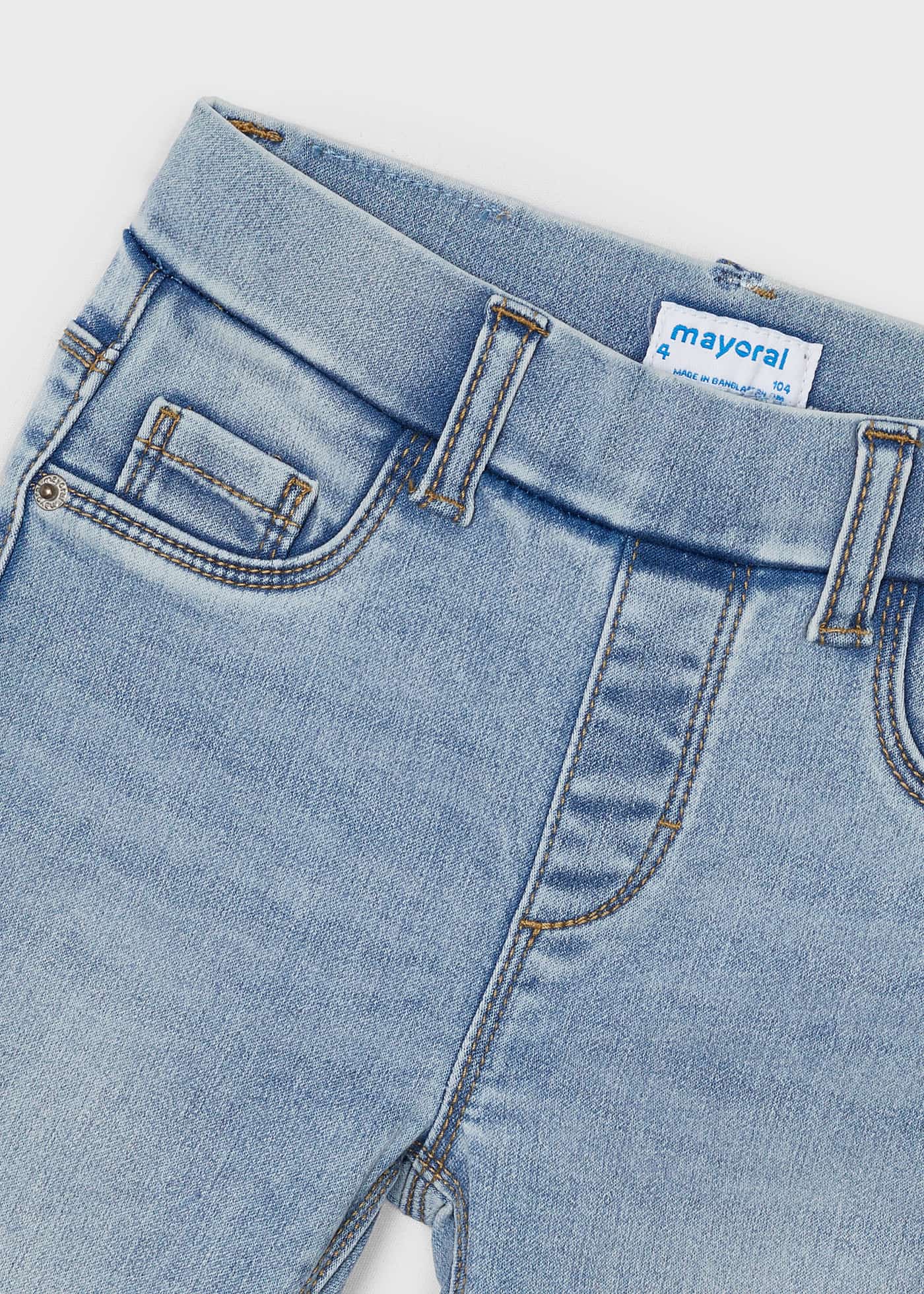 Calça jeans skinny ecowash para meninas