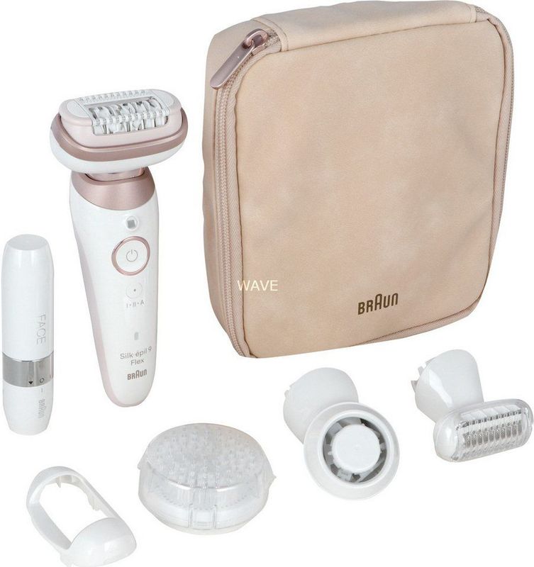 Braun - Silk·épil 9 Flex - Epilator - Wit/Roze Titan