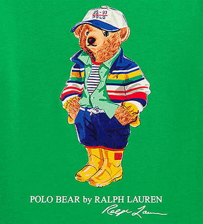 Polo Ralph Lauren T-shirt -  Grøn m. Bamse
