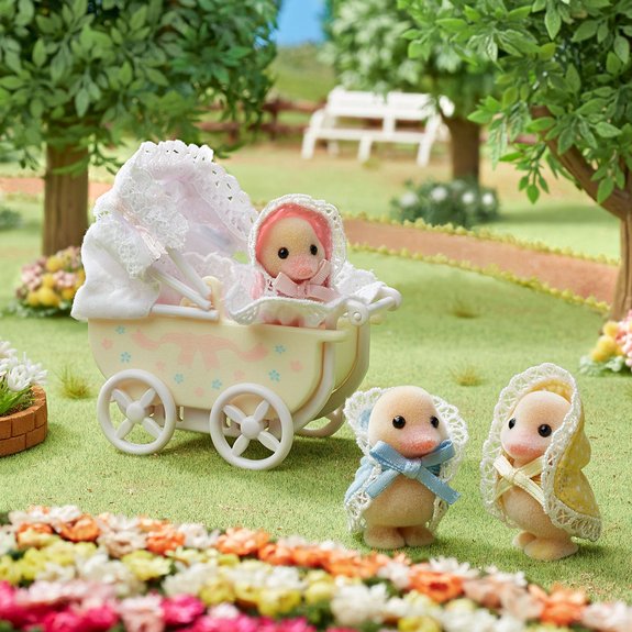 Les adorables triplés canards et landau - Sylvanian Families 5601