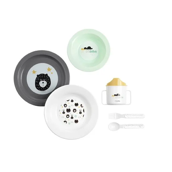Coffret repas 6 pièces   Ourson        de               Maïka