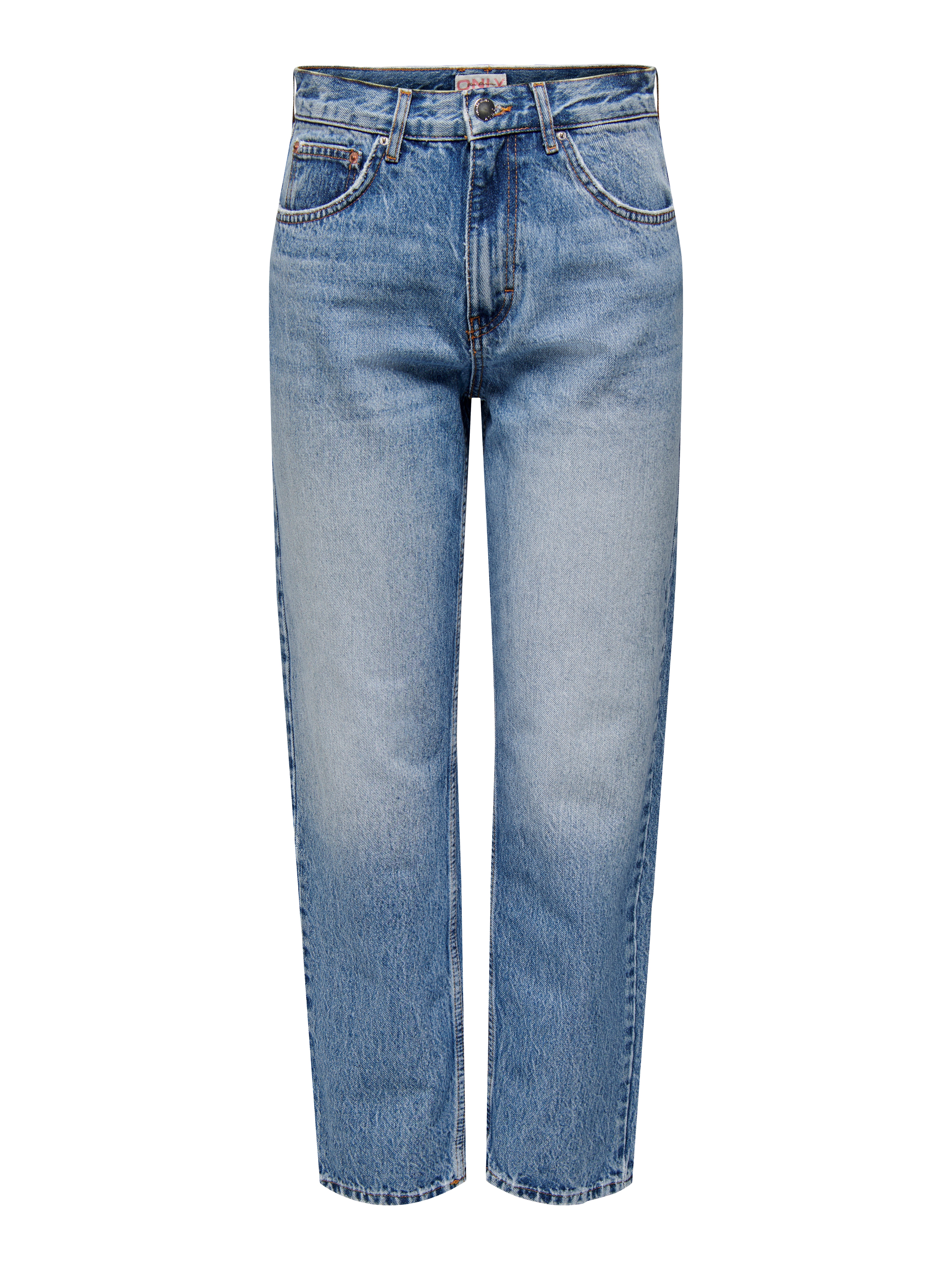 ONLROBYN Hohe Taille Gerade geschnitten Jeans Medium Blue Denim