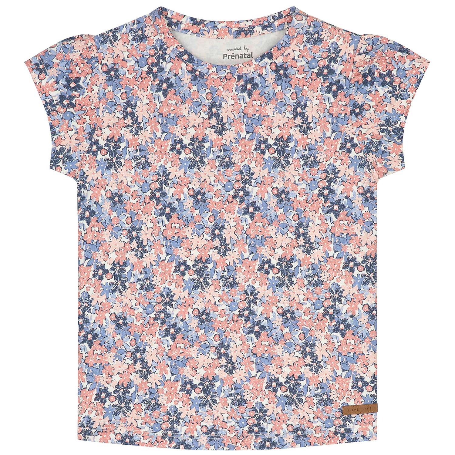 Prénatal peuter T-shirt korte mouwen all over print multi