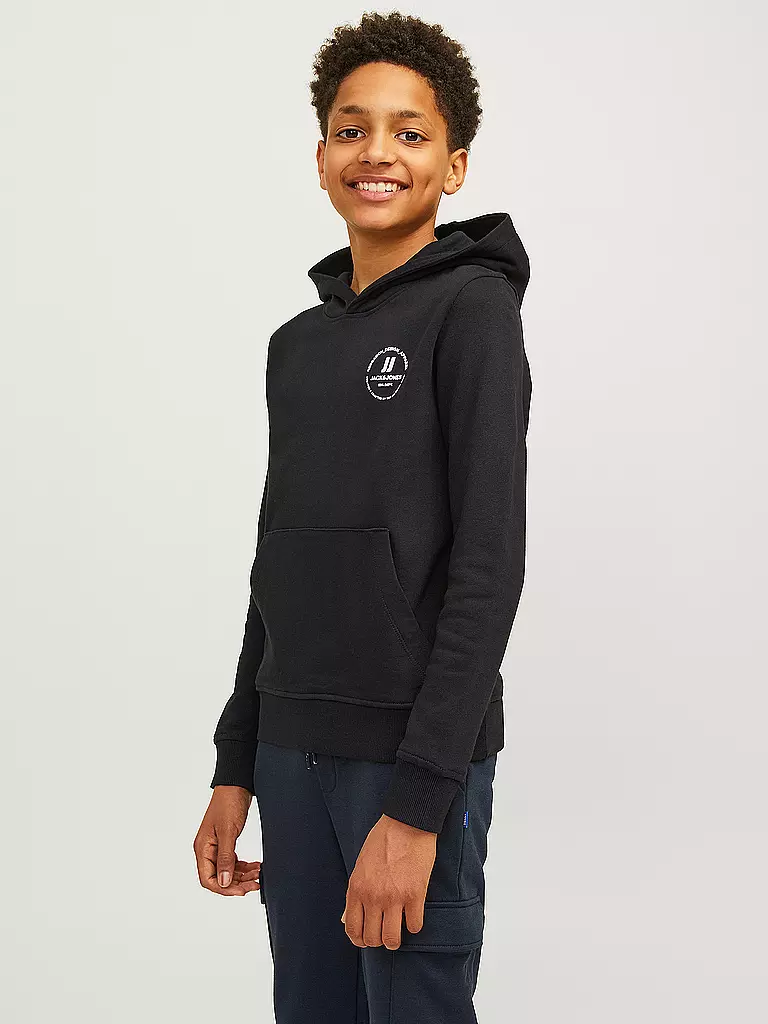 JACK & JONES Jungen Kapuzensweater - Hoodie JJESWIFT  schwarz