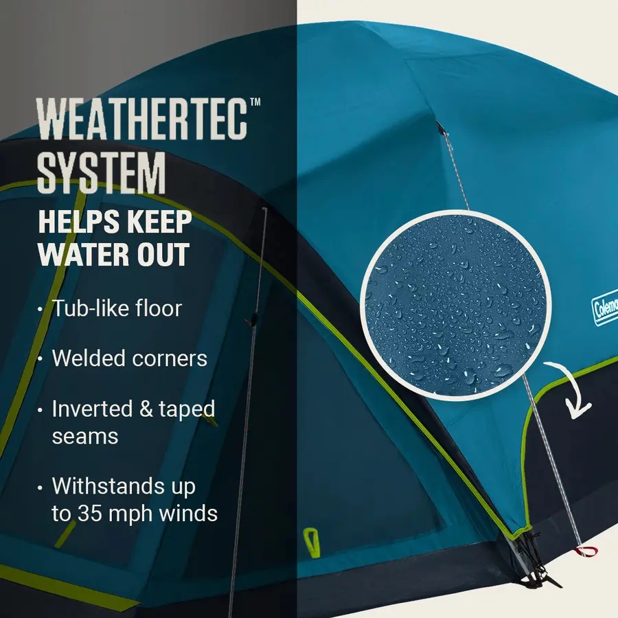 Skydome&trade; 4-Person Screen Room Camping Tent with Dark Room&trade; Technology