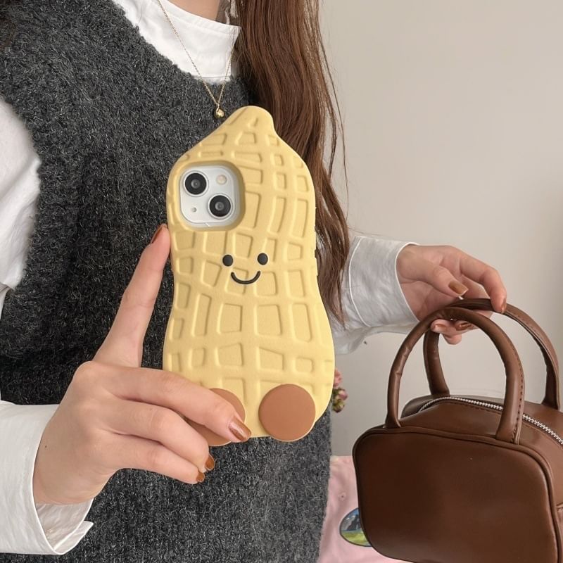 Fonekase - Peanut telefoonhoesje - iPhone 16 Pro Max / 16 Pro / 16 Plus / 16 / 15 Pro Max / 15 Pro / 15 Plus / 15 / 14 Pro Max / 14 Pro / 14 Plus / 14 / 13 Pro Max / 13 Pro / 13 / 13 Mini