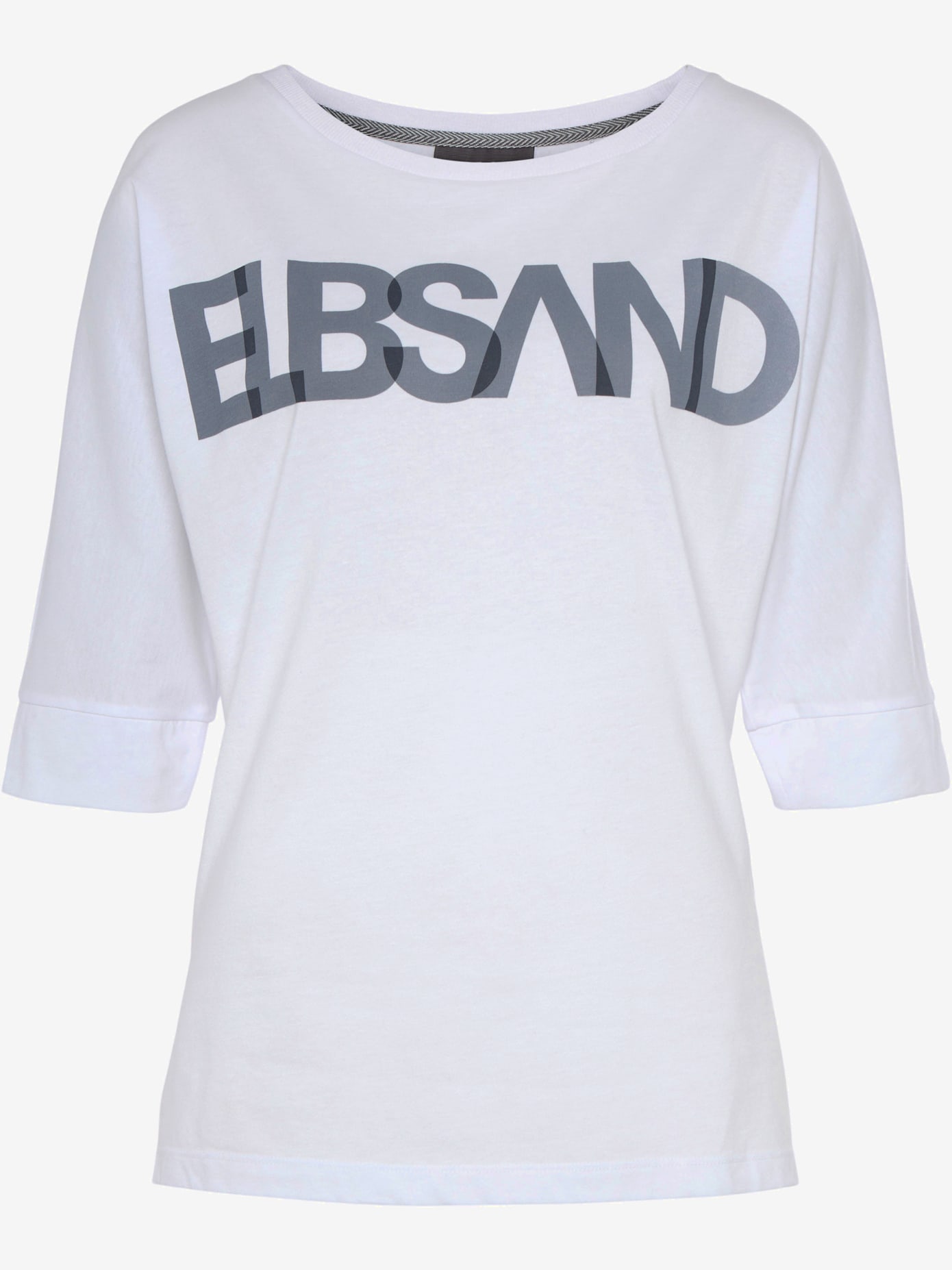 T-shirt à manches 3/4 encolure ronde