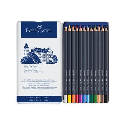 Faber-Castell Goldfaber - 12 Crayons de couleur - couleurs assorties
