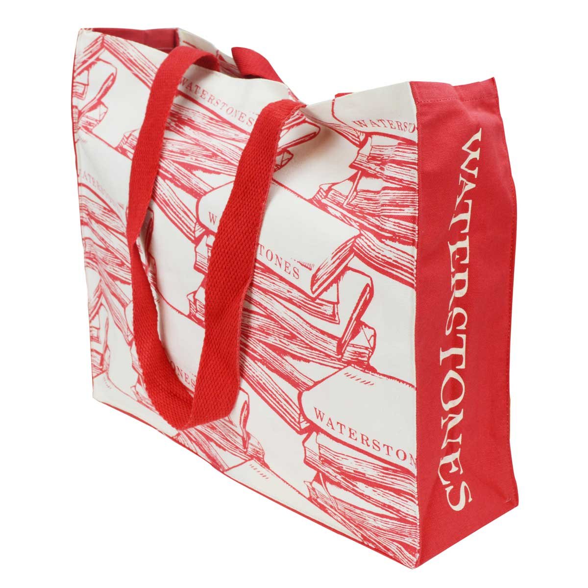 Waterstones Red Cloth Bag