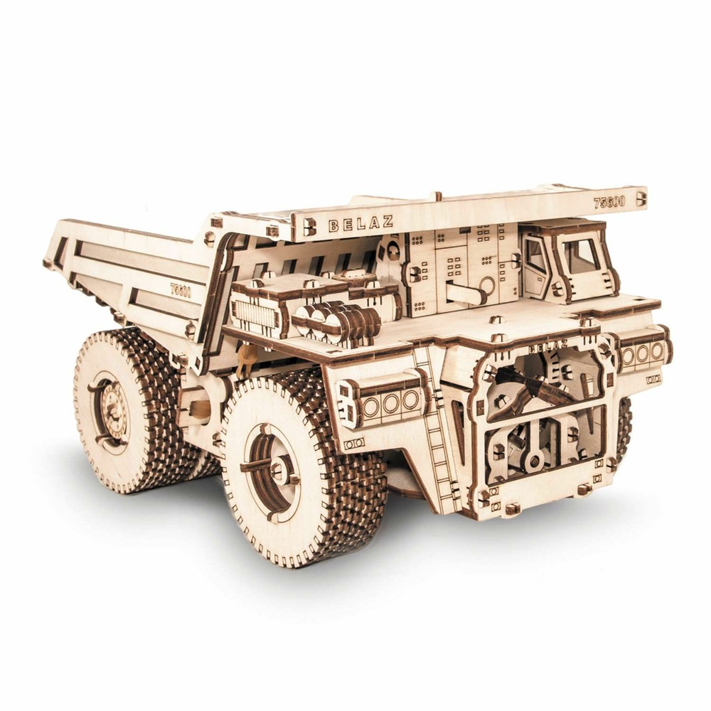 Maquette engin de chantier en bois 3d