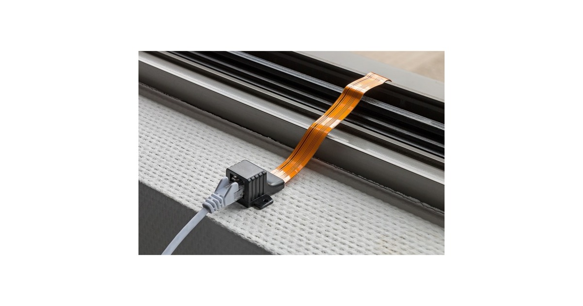 goobayUltra-Slim RJ-45 kabel  (Zwart/koper, 0,25 meter)