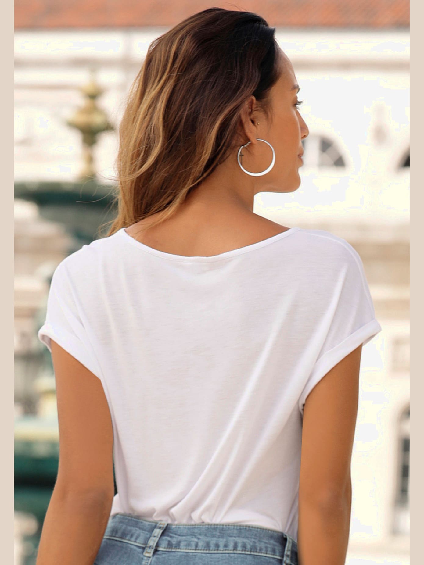 T-shirt à manches courtes encolure ronde