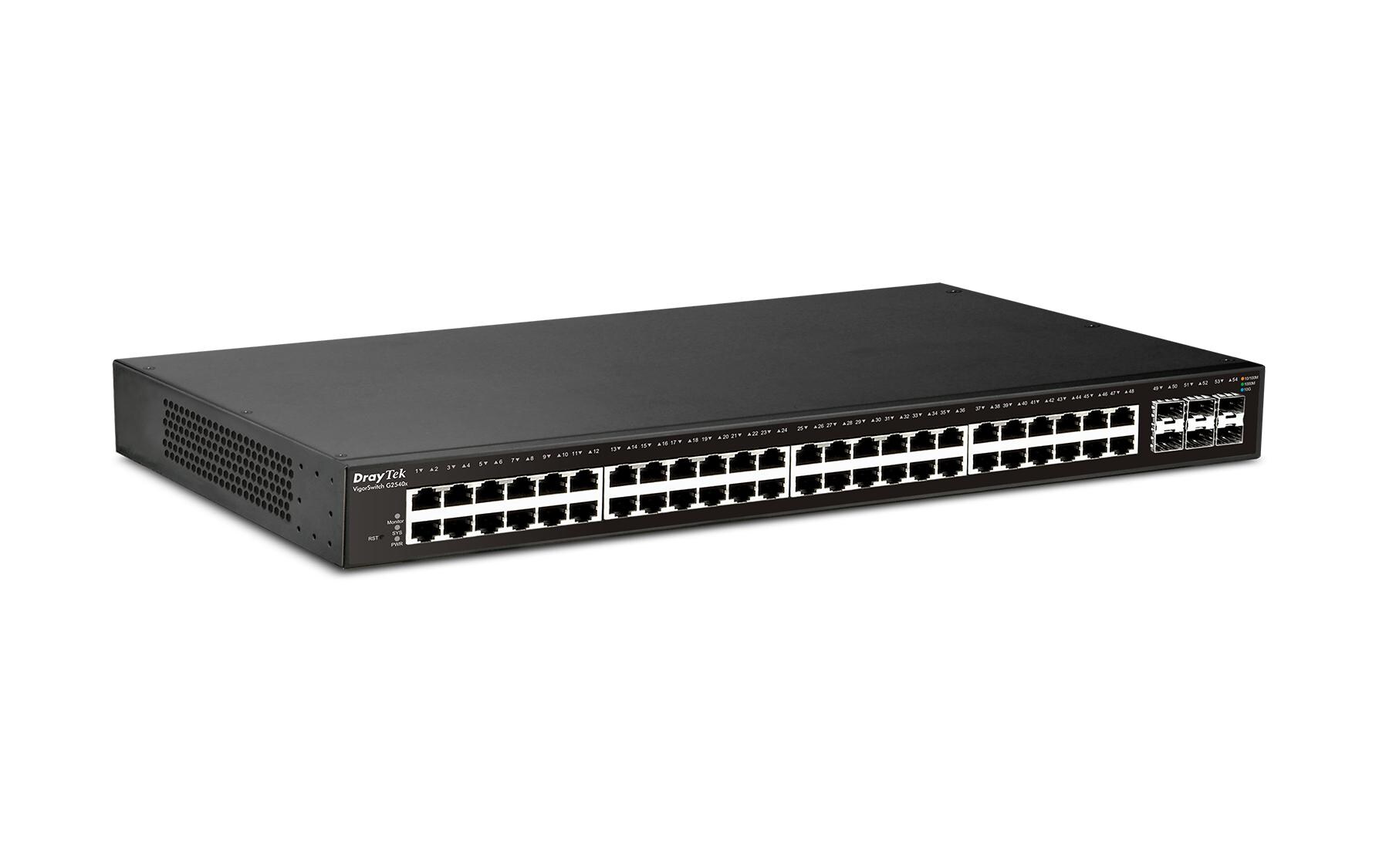Switch VigorSwitch G2540xs 54 Port<br>VigorSwitch G2540xs 54-Port Layer 2+ managebarer SDN 10G Switch