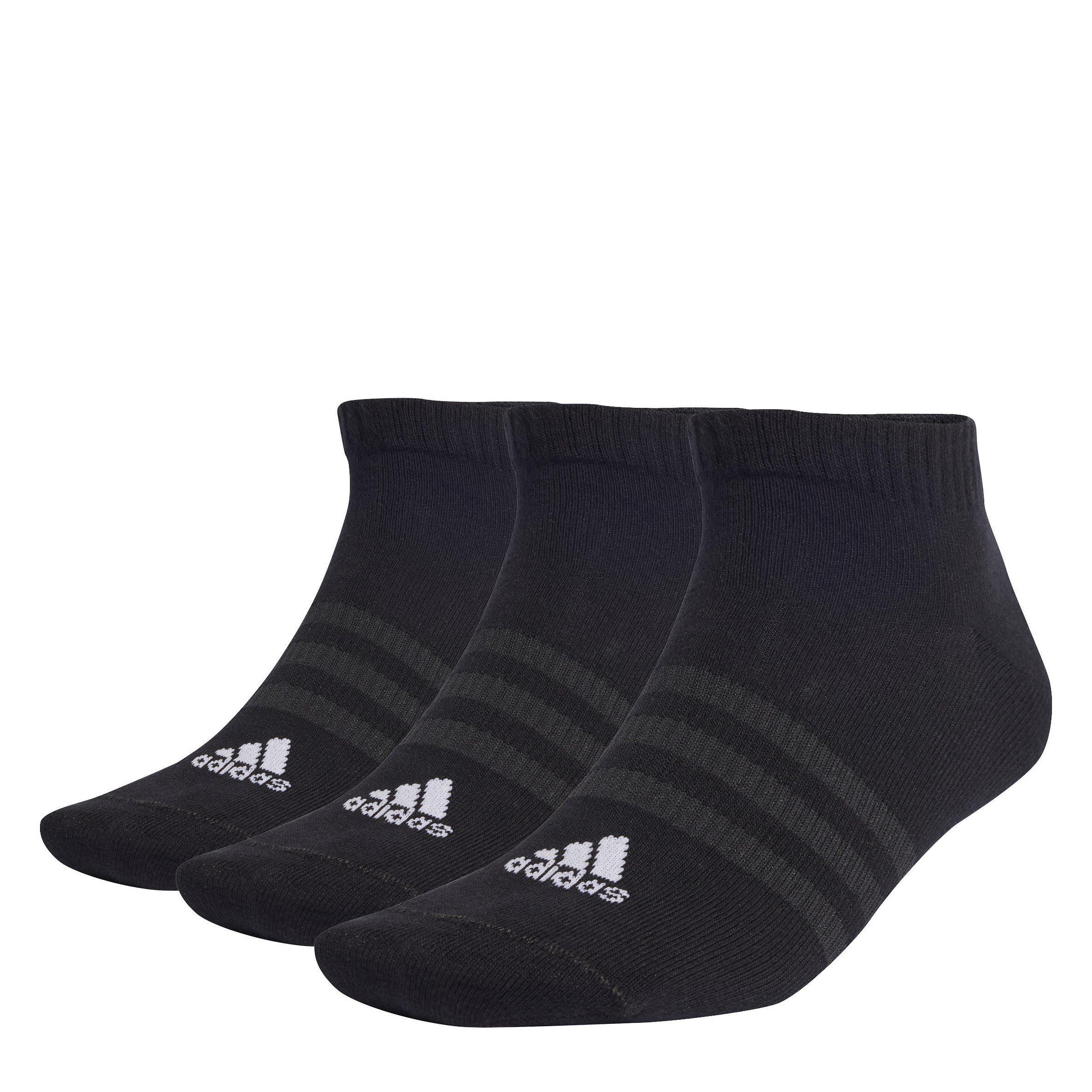 adidas Thin and Light Sportswear Low Cut Socks 3 Pair Juniors