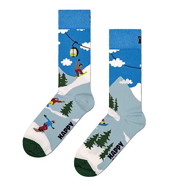 HAPPY SOCKS - CHAUSETTES DE LIFESTYLE NATURE HAPPY SNOWBOARD M