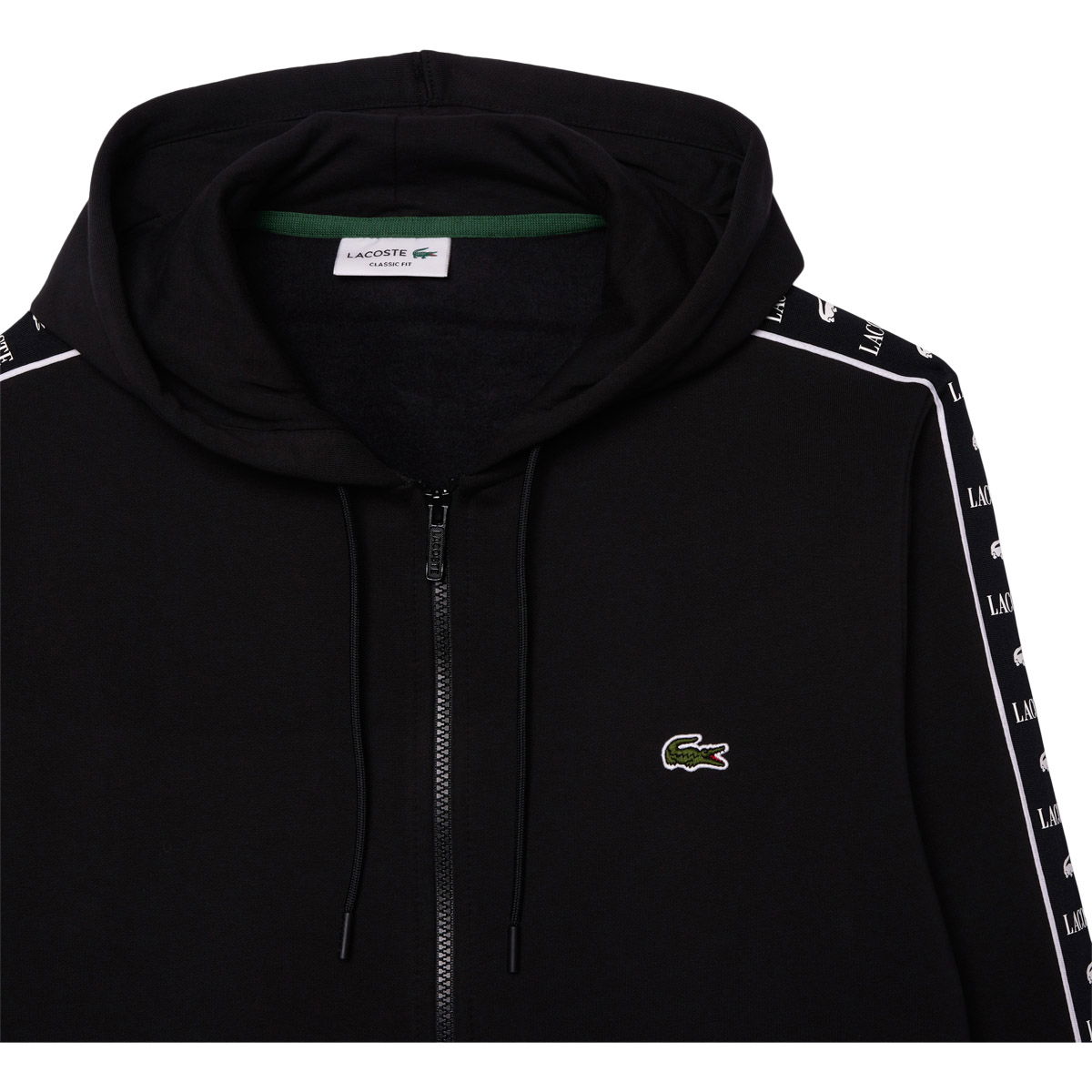 Lacoste Logo Stripe Full Zip Hættetrøje Herre
