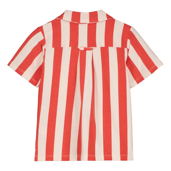 Holi & Love Chemise Rayure Coton Bio | Rouge