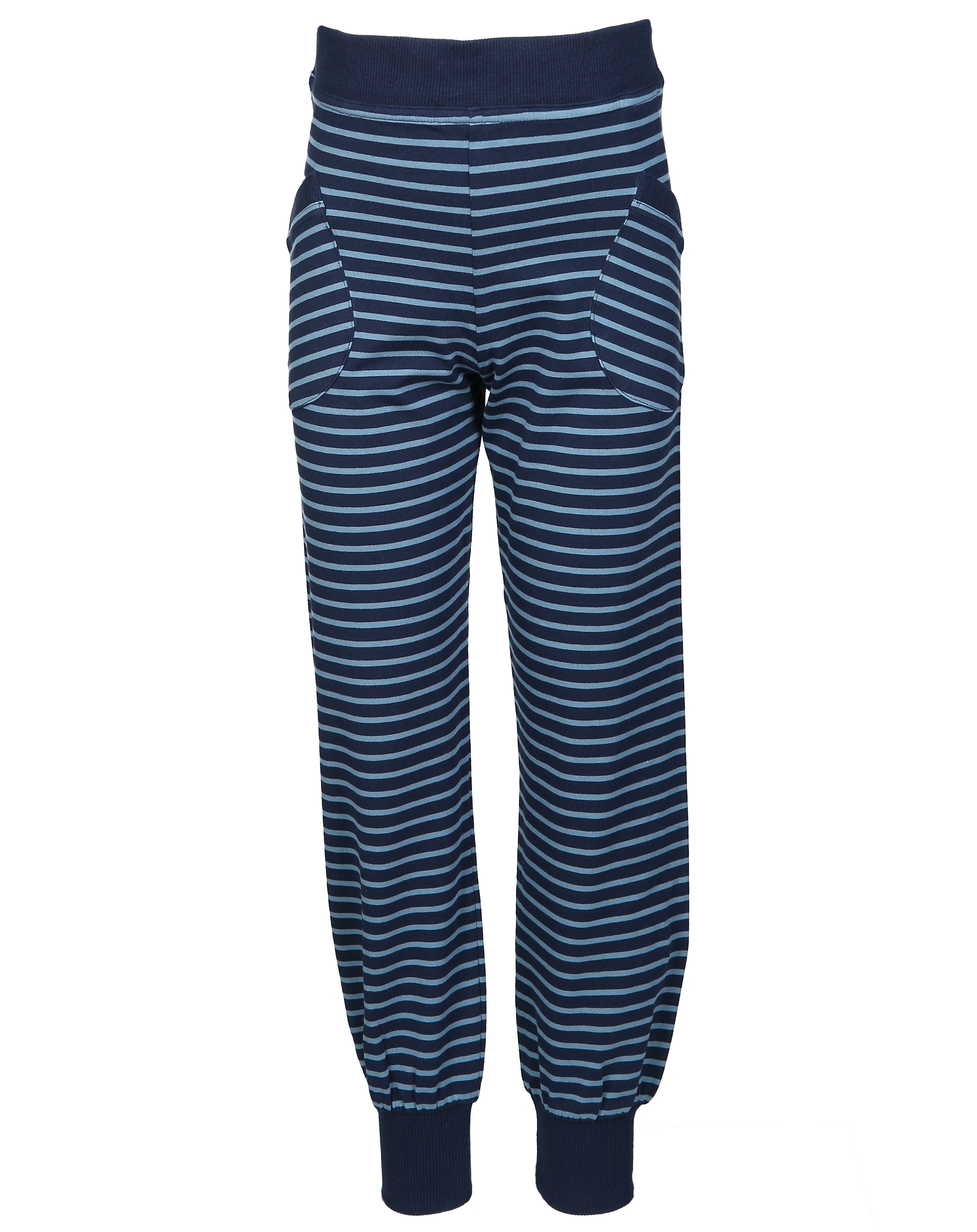 Jerseyhose TIIKERI geringelt in navy/dove
