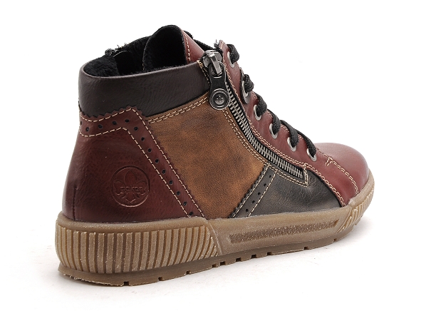 Rieker boots bottine plates femme n0721 multicolore