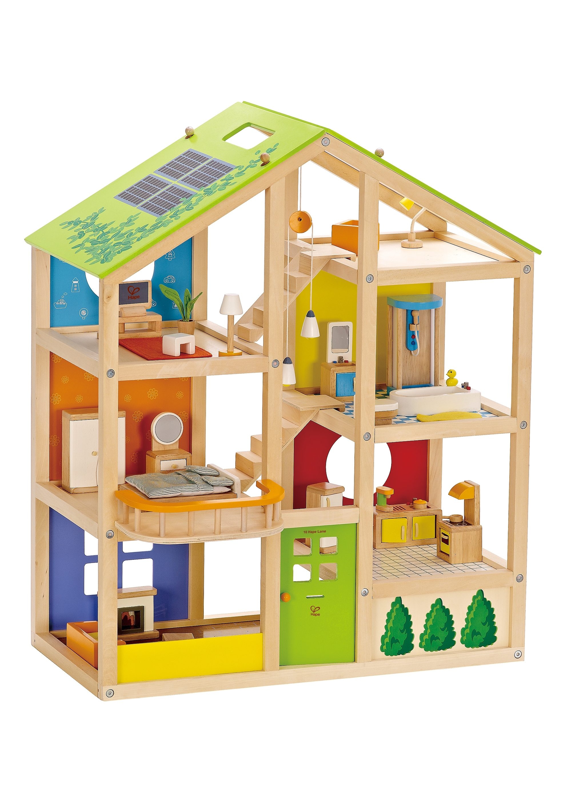 Hape Puppenhaus »Vierjahreszeiten« inkl. Puppenmöbel