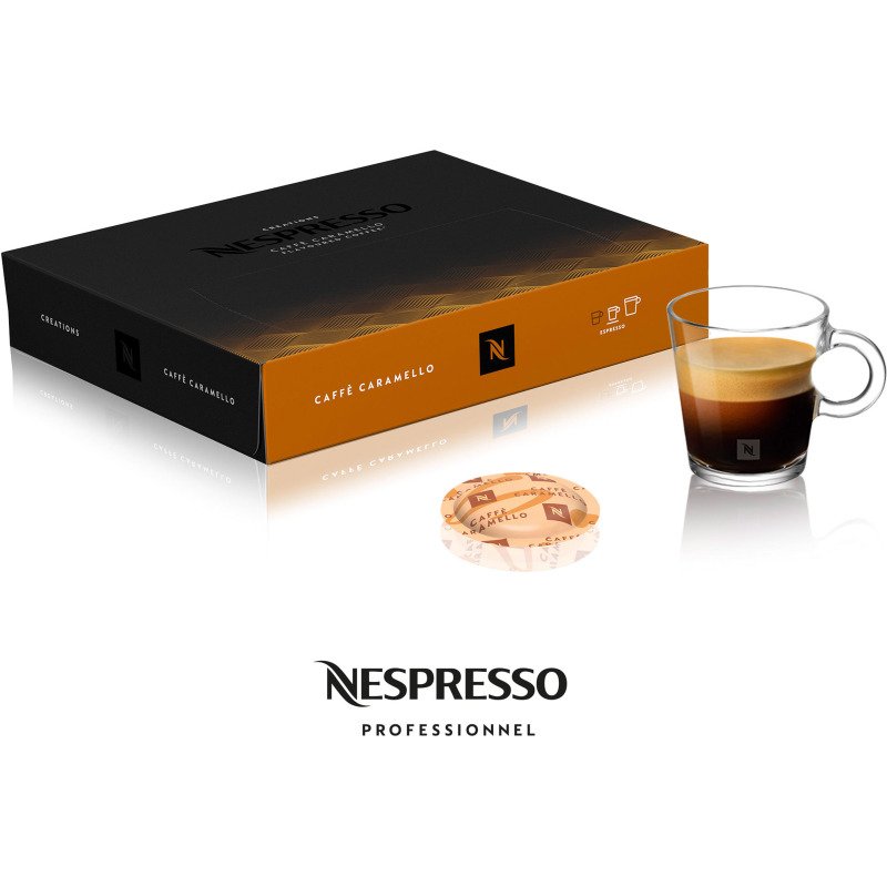 Capsule de café Nespresso Professionnel caramel - Boite de 50