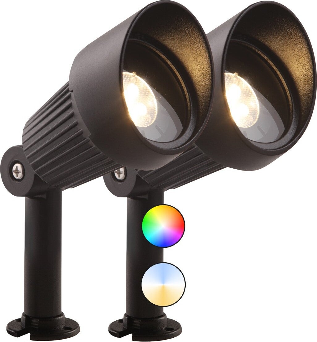 Garden Lights spot Focus smart zwart 15 x 8 x 18 cm 2 stuks